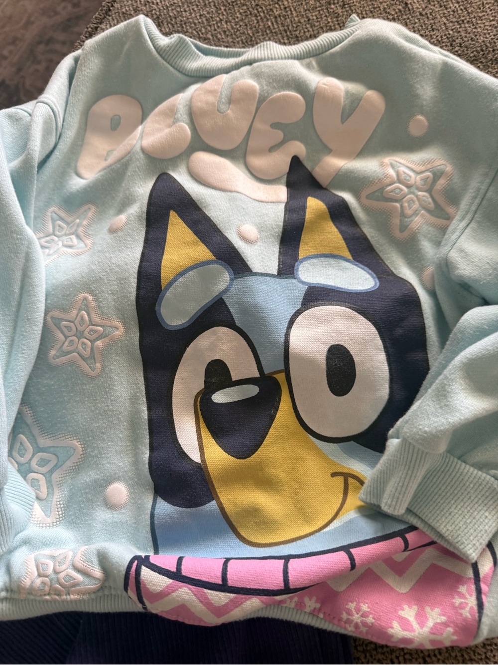 Bluey Light Blue & Navy Kids Matching Set - Picture 2 of 7